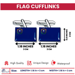 Cufflinks - State Flag Nevada - USA