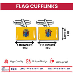 Cufflinks - State Flag New Jersey - USA