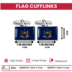 Cufflinks - State Flag New York - USA
