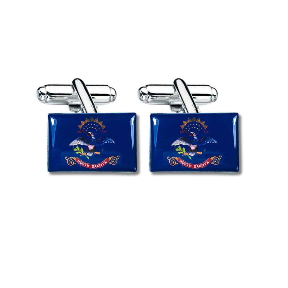 Cufflinks - State Flag North Dakota - USA