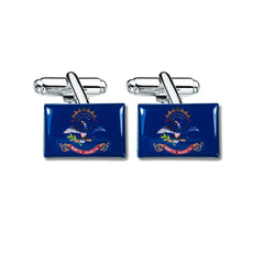 Cufflinks - State Flag North Dakota - USA