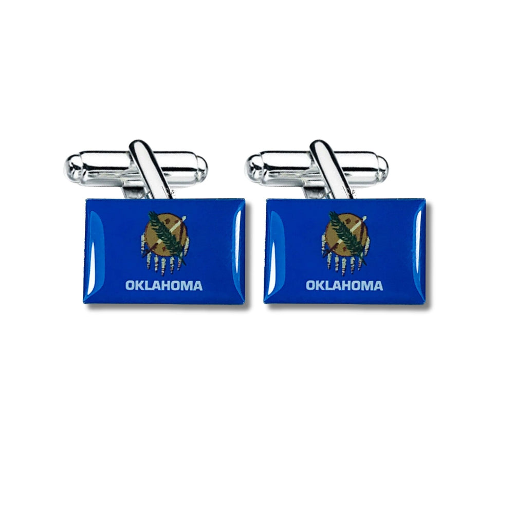 Cufflinks - State Flag Oklahoma - USA