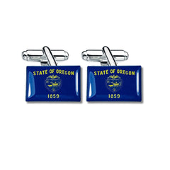 Cufflinks - State Flag Oregon - USA