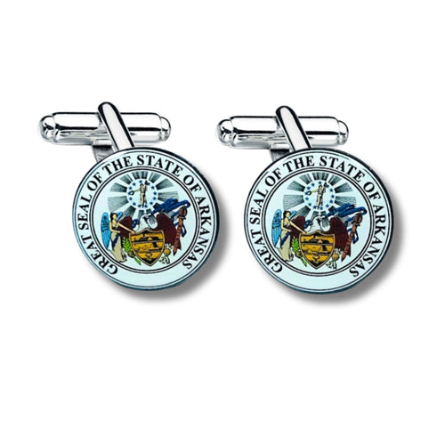 Cufflinks - State Seal Arkansas - USA