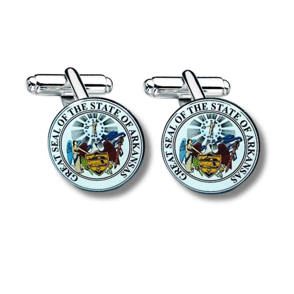 Cufflinks - State Seal Arkansas - USA