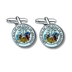 Cufflinks - State Seal Arkansas - USA