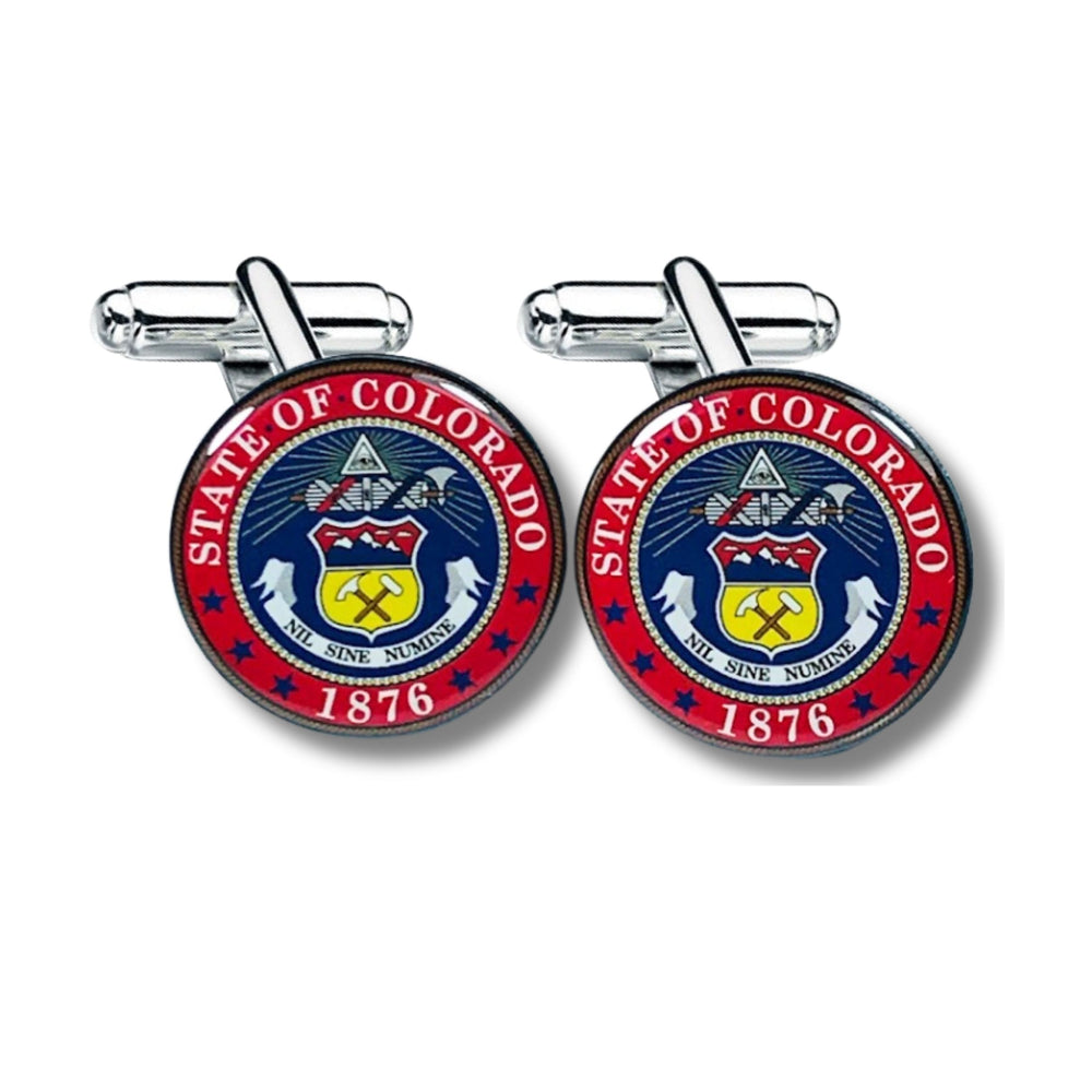Cufflinks - State Seal Colorado - USA