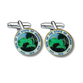 Cufflinks - State Seal Indiana - USA