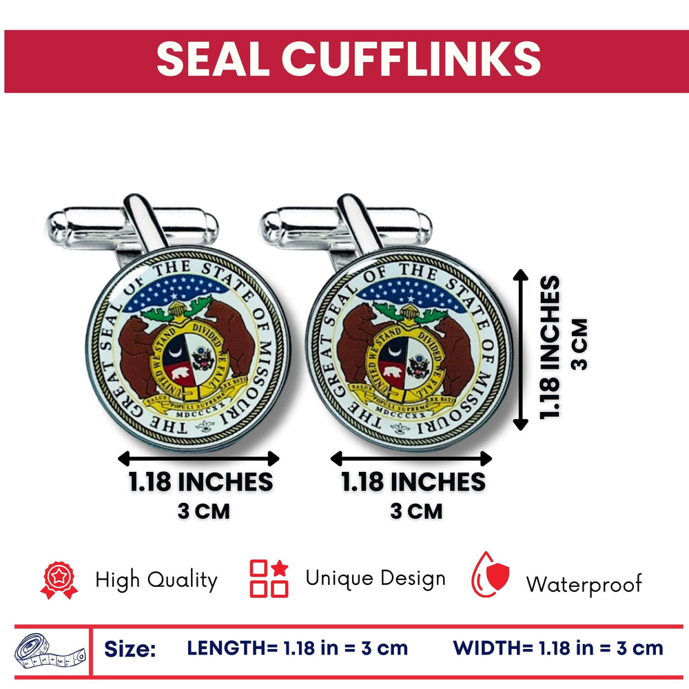 Cufflinks - State Seal Missouri - USA