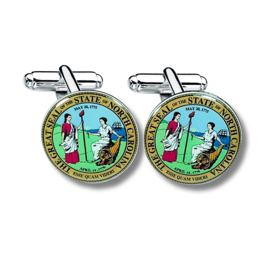 Cufflinks - State Seal North Carolina - USA