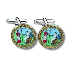Cufflinks - State Seal North Carolina - USA