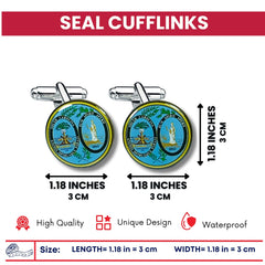 Cufflinks - State Seal South Carolina - USA