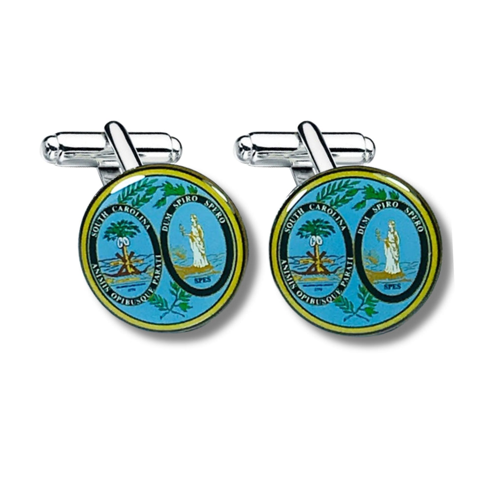 Cufflinks - State Seal South Carolina - USA