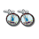 Cufflinks - State Seal Virginia - USA