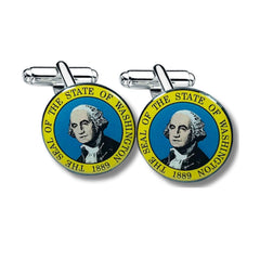 Cufflinks - State Seal Washington - USA