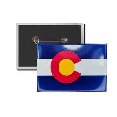 Horizontal Button - State Flag Colorado - USA