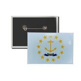Horizontal Button - State Flag Rhode Island - USA