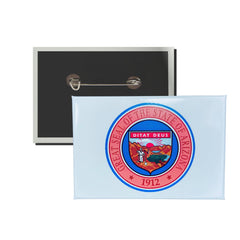 Horizontal Button - State Seal Arizona - USA