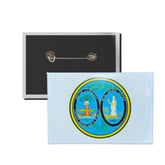 Horizontal Button - State Seal South Carolina - USA