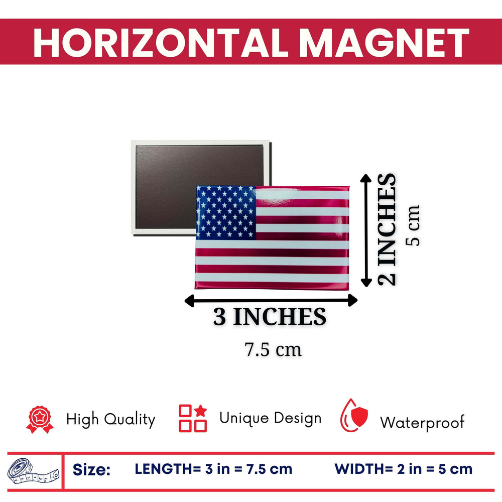 Horizontal Magnet - Flag United States - USA