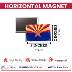Horizontal Magnet - State Flag Arizona - USA