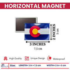 Horizontal Magnet - State Flag Colorado - USA