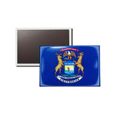 Horizontal Magnet - State Flag Michigan - USA
