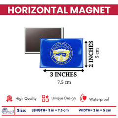 Horizontal Magnet - State Flag Nebraska - USA