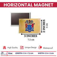 Horizontal Magnet - State Flag New Jersey - USA