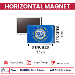 Horizontal Magnet - State Flag South Dakota - USA