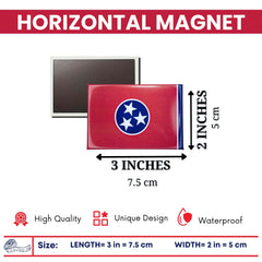 Horizontal Magnet - State Flag Tennessee - USA