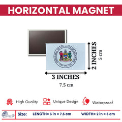 Horizontal Magnet - State Seal Delaware - USA