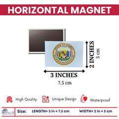 Horizontal Magnet - State Seal Hawaii - USA