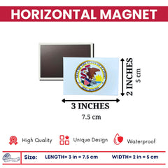 Horizontal Magnet - State Seal Illinois - USA