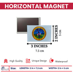 Horizontal Magnet - State Seal Iowa - USA