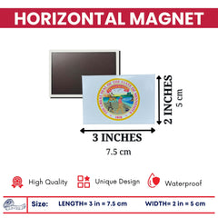 Horizontal Magnet - State Seal Minnesota - USA