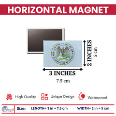 Horizontal Magnet - State Seal New Mexico - USA