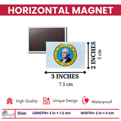 Horizontal Magnet - State Seal Washington - USA