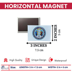 Horizontal Magnet - State Seal Wyoming - USA
