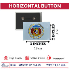 Horizontal Button - State Seal Missouri - USA