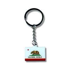 Metal Keychain - State Flag California - USA