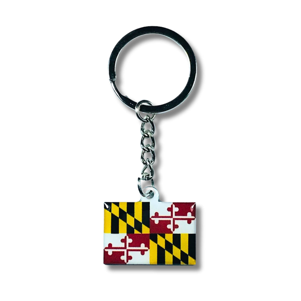 Metal Keychain - State Flag Maryland - USA
