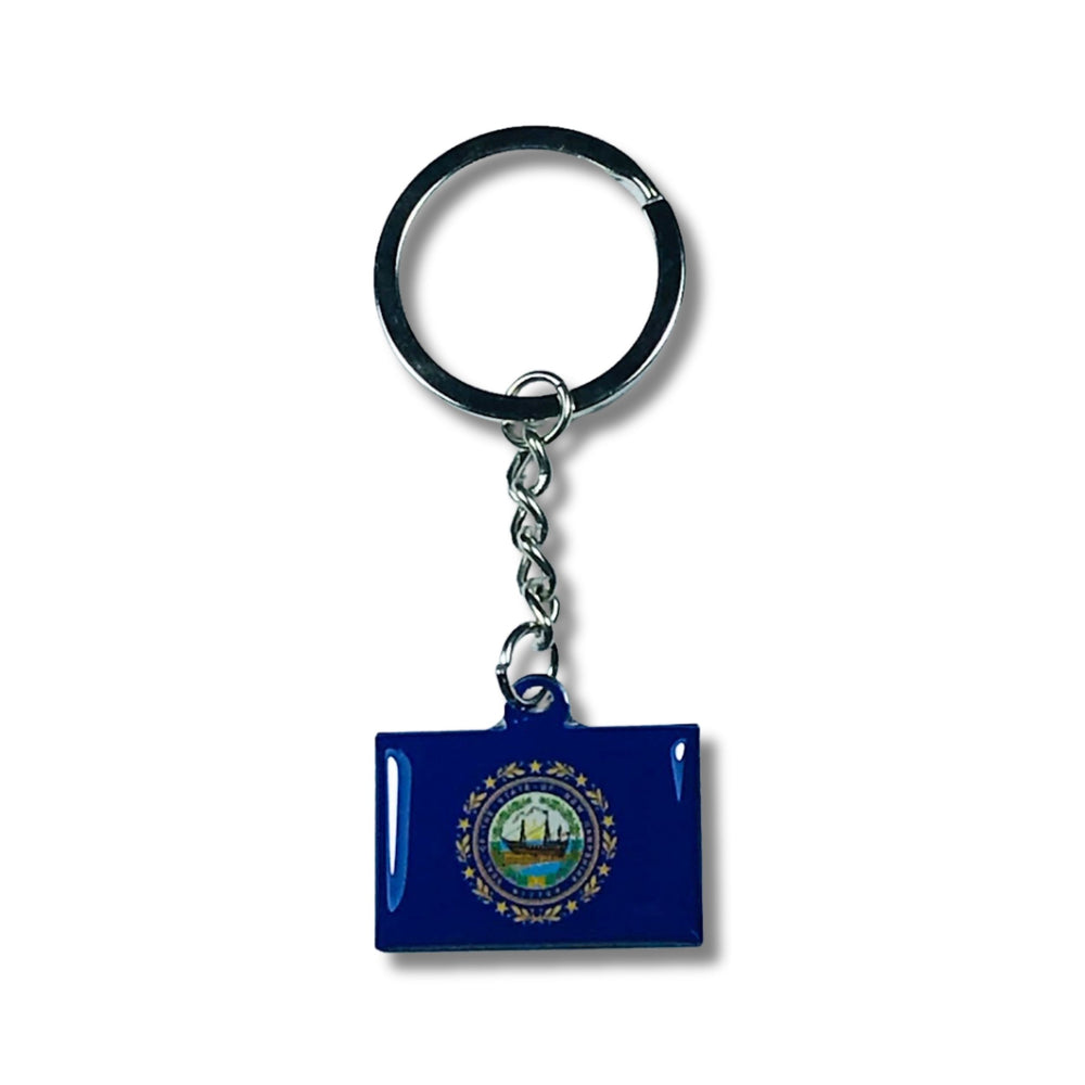 Metal Keychain - State Flag New Hampshire - USA