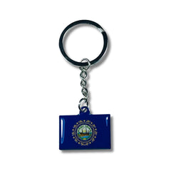 Metal Keychain - State Flag New Hampshire - USA