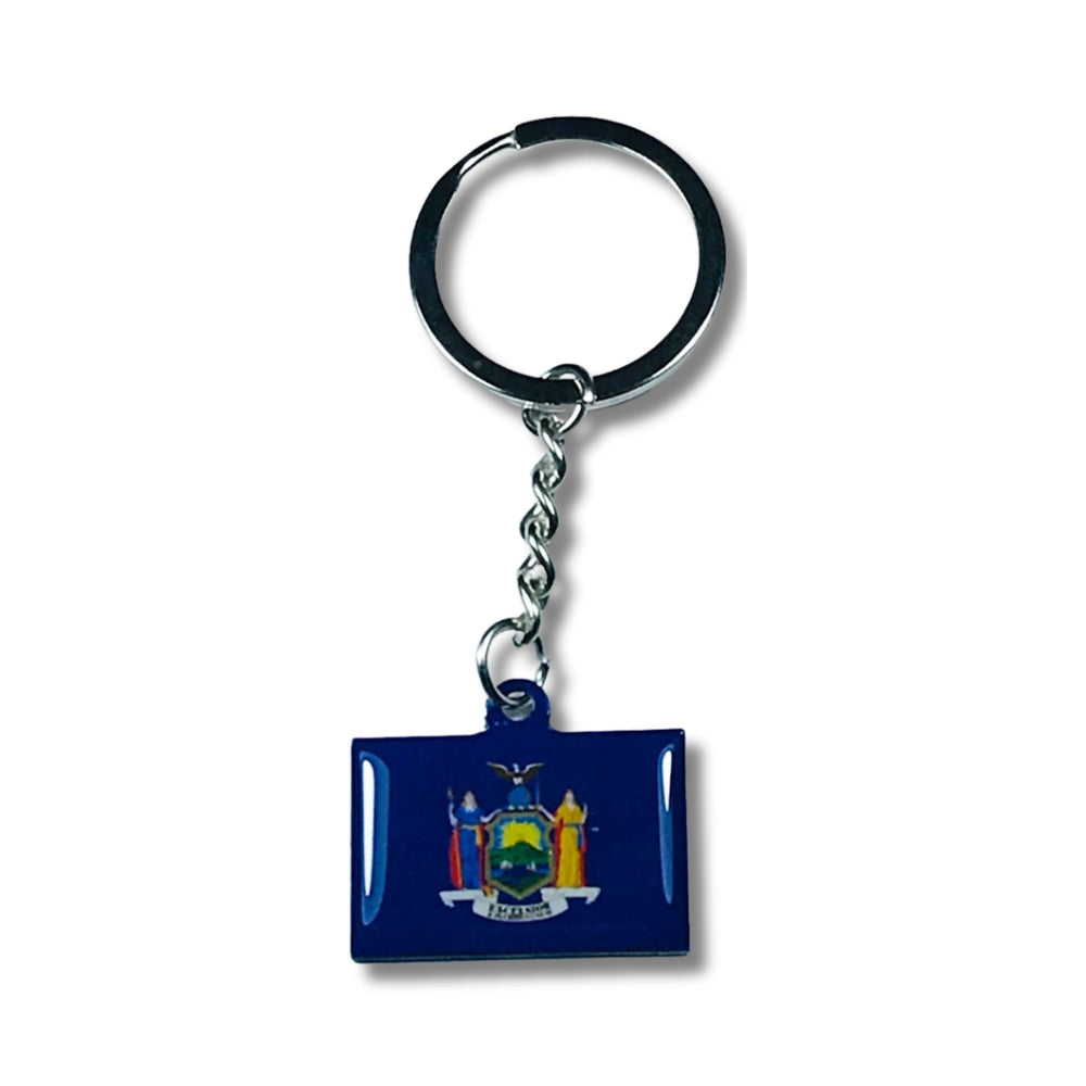 Metal Keychain - State Flag New York - USA