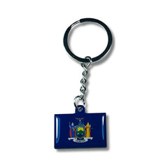 Metal Keychain - State Flag New York - USA