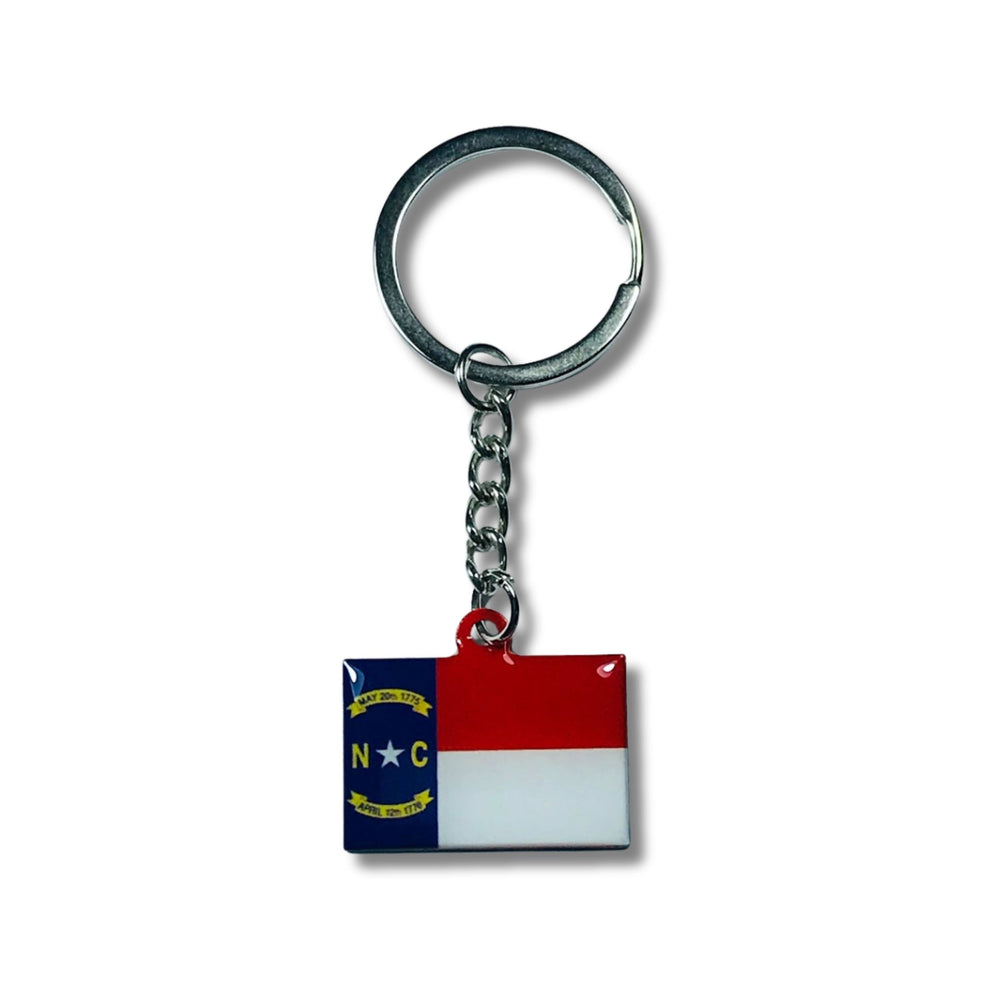 Metal Keychain - State Flag North Carolina - USA
