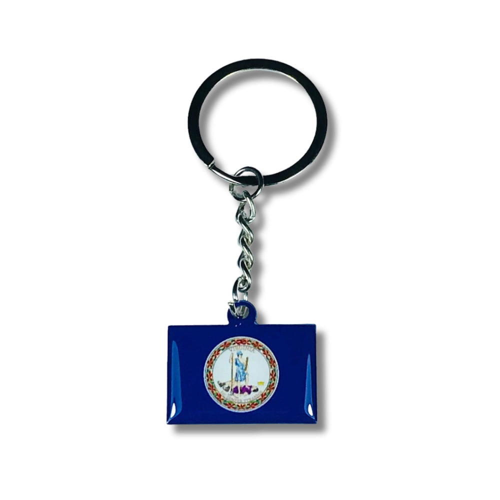 Metal Keychain - State Flag Virginia - USA
