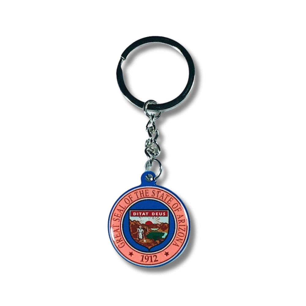 Metal Keychain - State Seal Arizona - USA