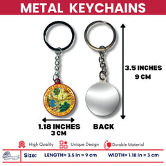 Metal Keychain - State Seal Florida - USA